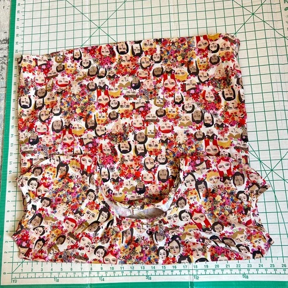 Uncle Frank Size M Womens Day Novelty Frida Floral Cotton Dress Pockets Boho Art - Picture 5 of 9